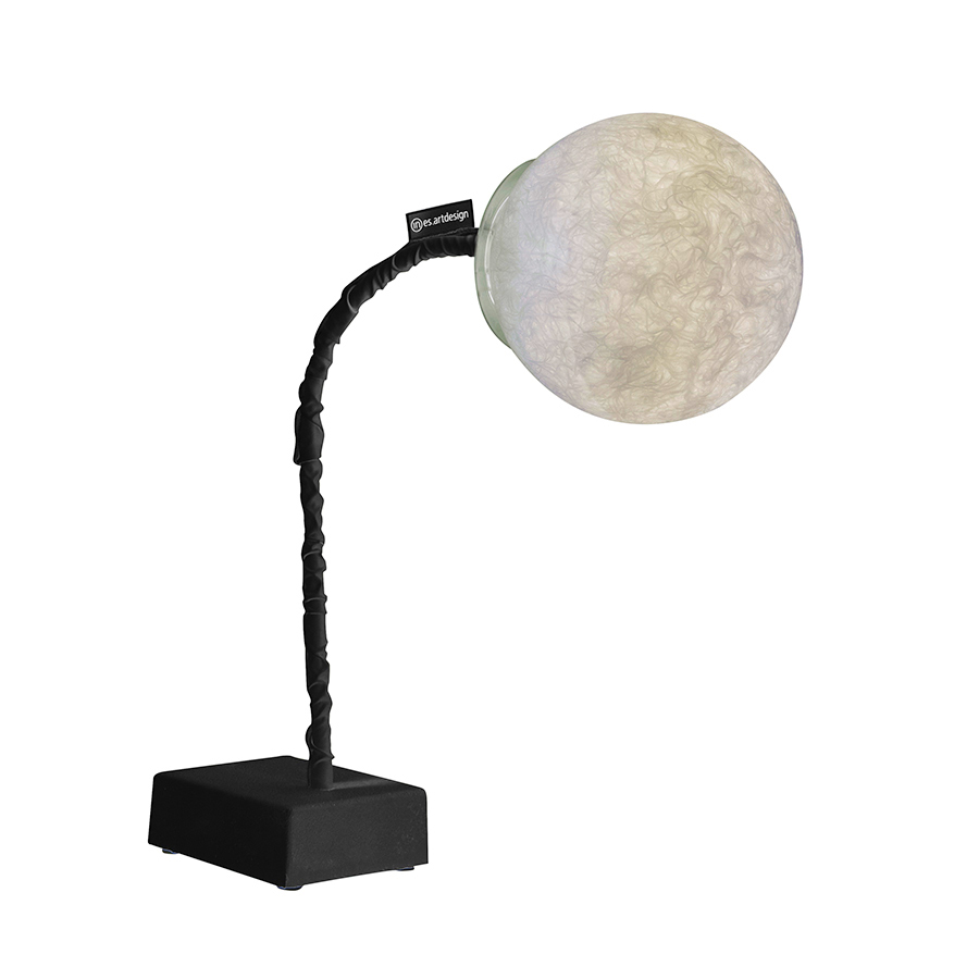 Lampada Da Tavolo Micro T Luna In-Es Artdesign Collezione Luna Colore Nero Dimensione  Diam. Ø 18 Cm